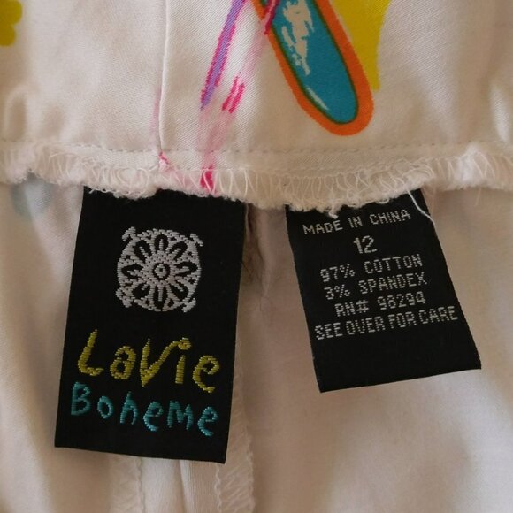 Lavie Boheme Size 12 Women's High Heels & Floral Print Capri Pant - Picture 6 of 9